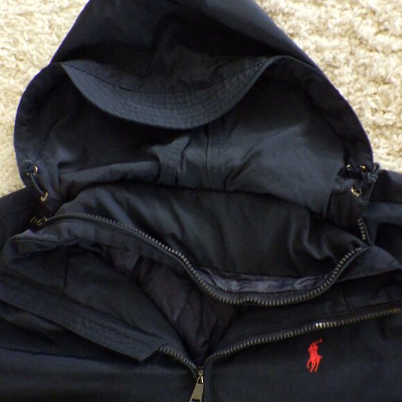 Vintage Polo Ralph Lauren Men's Nylon Lined Bomber Jacket Size Small Blue - Picture 4 of 14